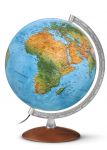 Handkaschierter Doppelbild-Leuchtglobus DFN 3010 Globus 30cm Tischglobus Globe Earth World Bro